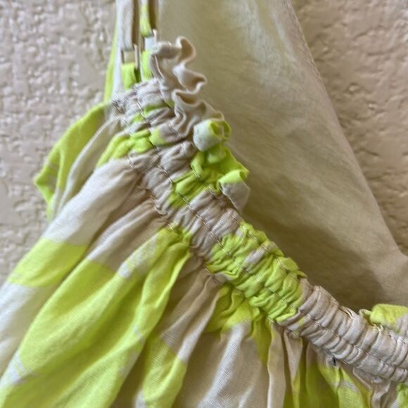 GAP 100% cotton Spaghetti Lime Green Strap Maxi dress with lining size XXS - Picture 11 of 11